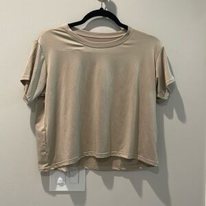 Realessentials Cream Crop Top size M